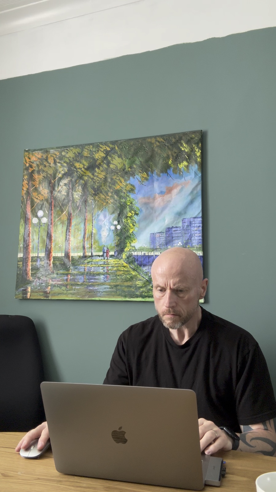 Denny Cartwright working on a business growth strategy